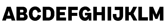 Draft Normal Extra Bold Font UPPERCASE