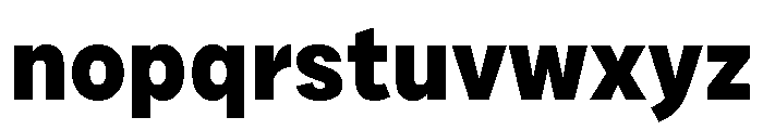 Draft Normal Extra Bold Font LOWERCASE