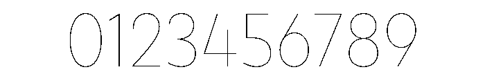 Draft Normal Hairline Font OTHER CHARS