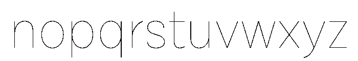 Draft Normal Hairline Font LOWERCASE
