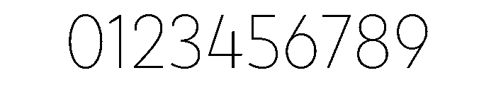 Draft Normal Thin Font OTHER CHARS