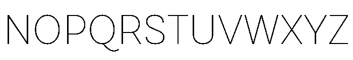 Draft Normal Thin Font UPPERCASE