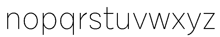Draft Normal Thin Font LOWERCASE