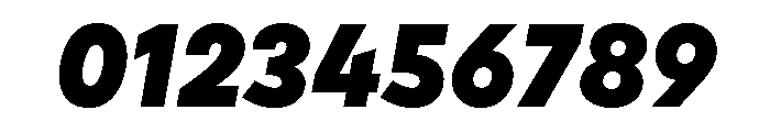 Draft Wide Black Italic Font OTHER CHARS