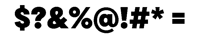 Draft Wide Black Font OTHER CHARS
