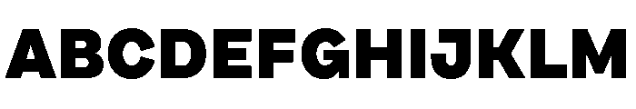 Draft Wide Black Font UPPERCASE