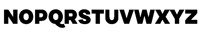 Draft Wide Black Font UPPERCASE
