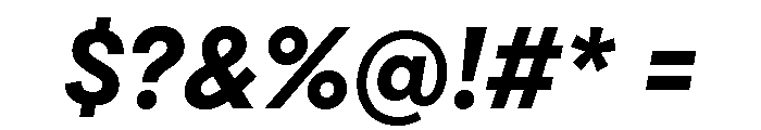 Draft Wide Bold Italic Font OTHER CHARS