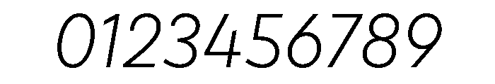 Draft Wide Light Italic Font OTHER CHARS