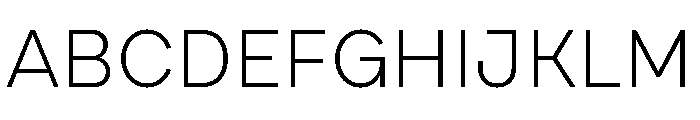 Draft Wide Light Font UPPERCASE