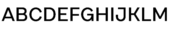 Draft Wide Medium Font UPPERCASE