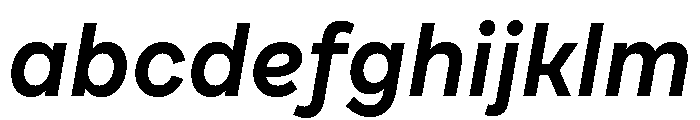 Draft Wide Semi Bold Italic FONT