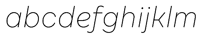 Draft Wide Thin Italic FONT