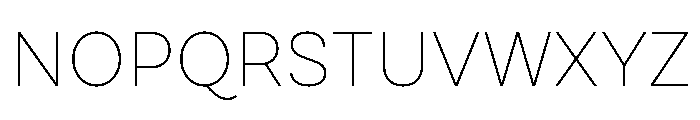 Draft Wide Thin Font UPPERCASE