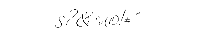 Dream Script Regular Font OTHER CHARS