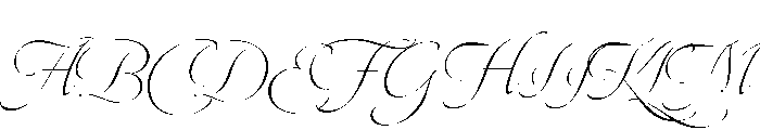 Dream Script Regular Font UPPERCASE