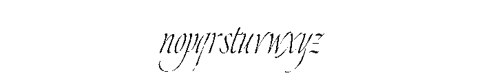 Dream Script Regular Font LOWERCASE