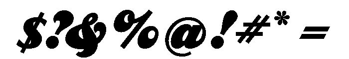 Dreamboat Black Font OTHER CHARS