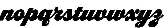 Dreamboat Black Font LOWERCASE