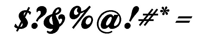 Dreamboat Bold Font OTHER CHARS