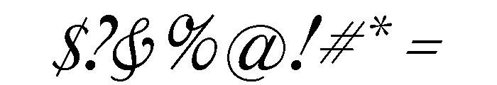 Dreamboat Light Font OTHER CHARS