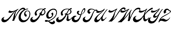 Dreamboat Regular Font UPPERCASE