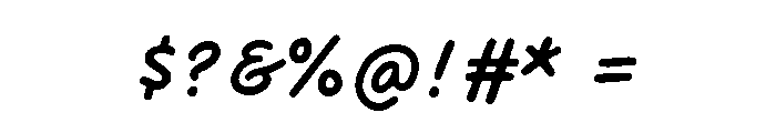 Dreaming Outloud Sans Caps Slanted Font OTHER CHARS
