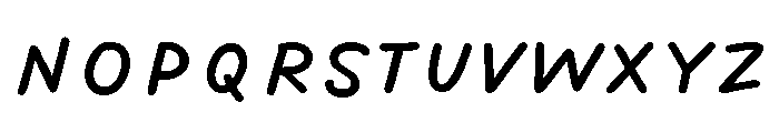 Dreaming Outloud Sans Caps Slanted Font LOWERCASE