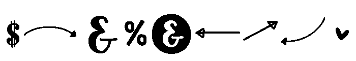 Dreaming Outloud Sans Doodles Font OTHER CHARS