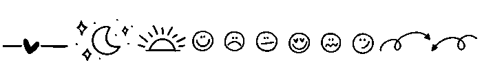 Dreaming Outloud Sans Doodles Font LOWERCASE