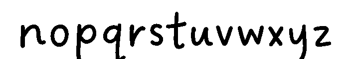 Dreaming Outloud Sans Regular Font LOWERCASE