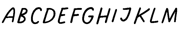 Dreaming Outloud Sans Slanted Font UPPERCASE