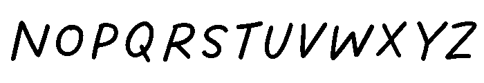 Dreaming Outloud Sans Slanted Font UPPERCASE