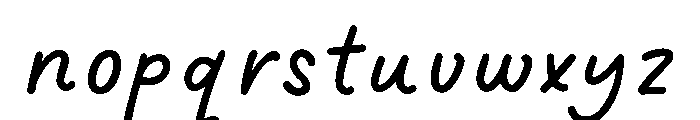 Dreaming Outloud Sans Slanted Font LOWERCASE