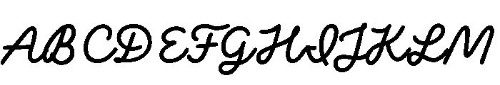 Dreaming Outloud Script Slanted Font UPPERCASE