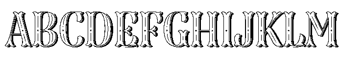 Dress Five Font UPPERCASE