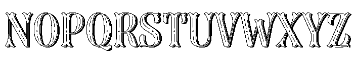 Dress Five Font UPPERCASE
