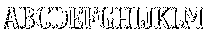 Dress Four Font UPPERCASE