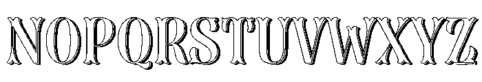 Dress Four Font UPPERCASE