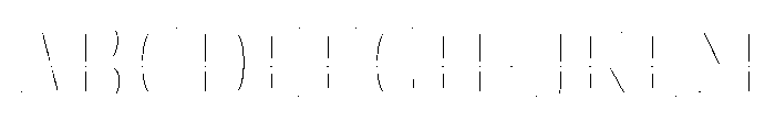 Dress Inline One Font UPPERCASE