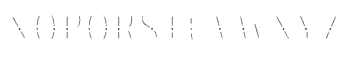 Dress Inline Two Font LOWERCASE