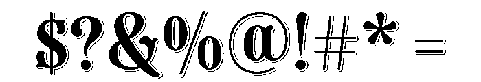 Dress One Font OTHER CHARS