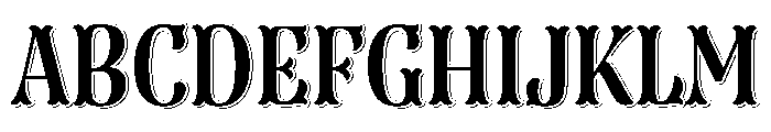 Dress One Font UPPERCASE