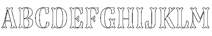 Dress Outline FONT