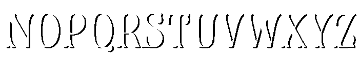 Dress Shade One Font UPPERCASE