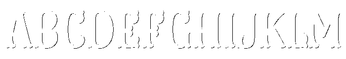 Dress Shade Two Font UPPERCASE
