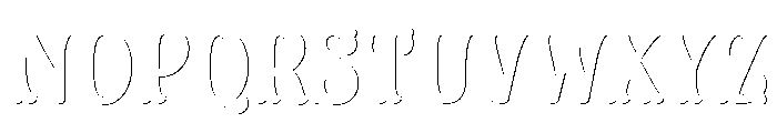 Dress Shade Two Font LOWERCASE