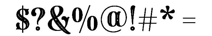 Dress Three Font OTHER CHARS