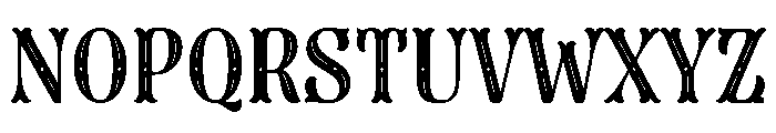 Dress Three Font UPPERCASE
