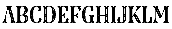 Dress Two Font UPPERCASE
